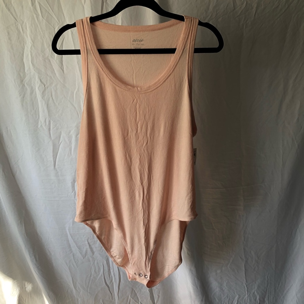 Aerie Peachy-Pink Bodysuit